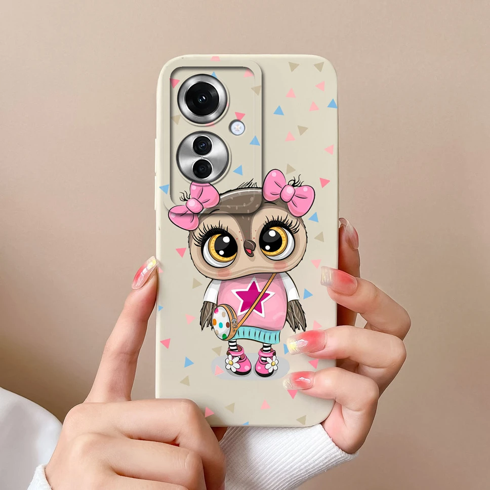 Stylish Cute Girl Shockproof Liquid Phone Cover - Smooth and Fashionable Design