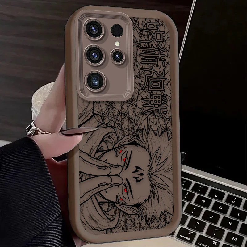 Satoru Gojo Messy Doodle Linework Soft Phone Case