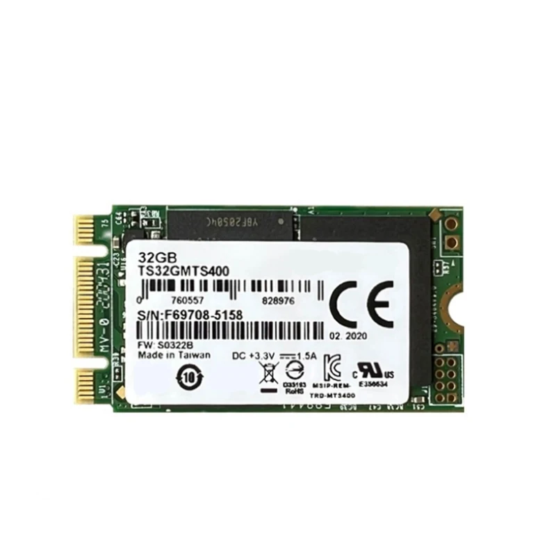 New Solid State Drive 32GB 2242 SATA Protocol M2 MLC Particle Independent Cache NGFF SSD.for:Transcend