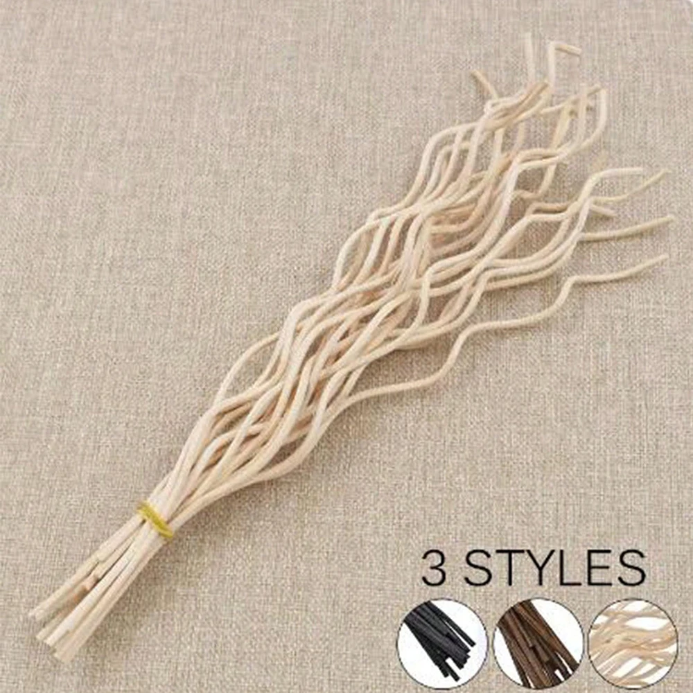 Diffuser Stick Rattan Stick Wavy Rattan Reed Fragrance Diffuser Refill Sticks Replacement Office Home Decor 20Pcs