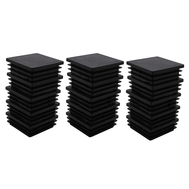 

Пластиковые квадратные вставки для труб, зеркальные крышки, 50 мм x 50 мм, 15 шт.