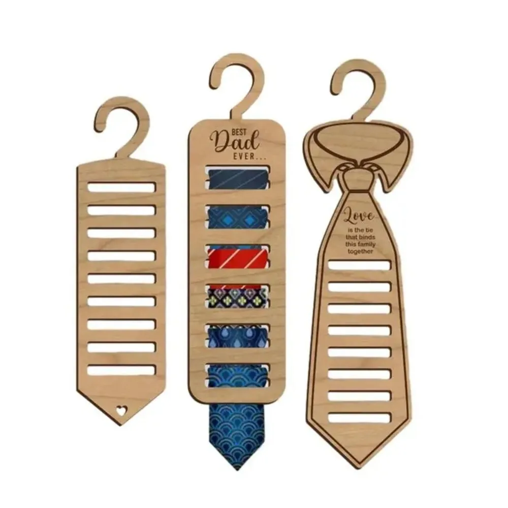 

Multi Purpose Tie Storage Rack New Tie Holder Space Saving Necktie Holder Organizer Wooden Wooden Belt Hanger Parent plot