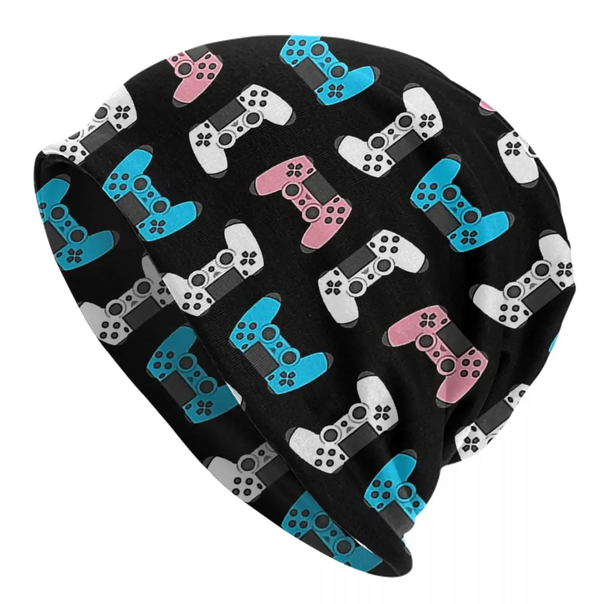 

Trans Remote Pride Game Controller Caps Hip Hop Men Women Street Skullies Beanies Hat Summer Warm Dual-use Bonnet Knit Hat