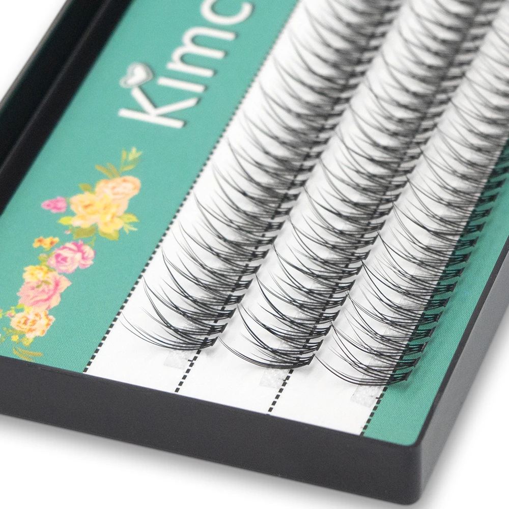 Premium Korean Pop Fishtail Type Fashion Dovetail Fly Eyelash Two Long Middle Short Plant Grafting False Eyelashes Wholesale