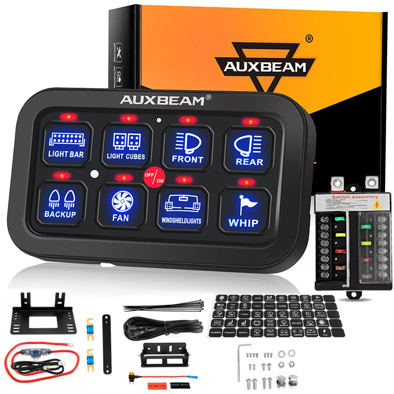12V-24V-Universal-LED-Switch-Panel-8-Gangs-6-Gang-On-Off-Control-Switch ...