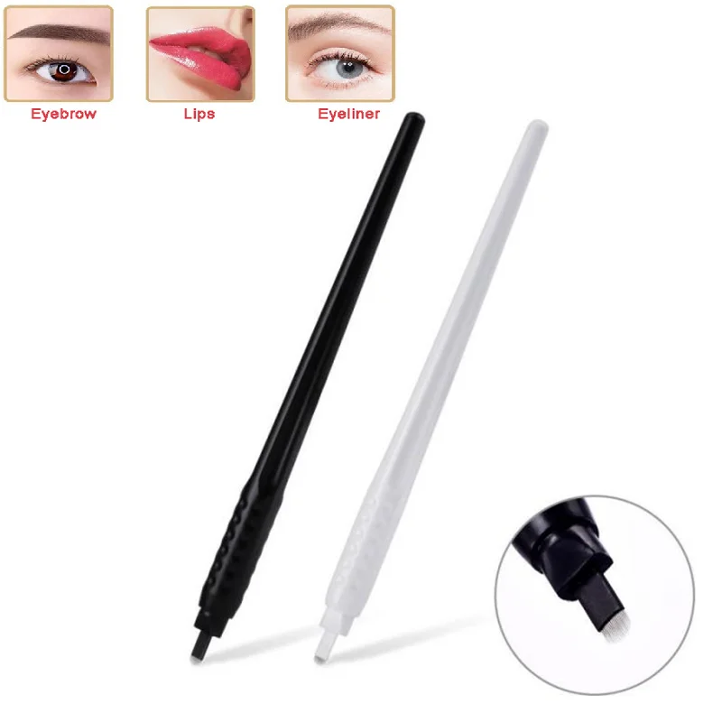 

10PCS Disposable Eyebrow Microblading Manual Tattoo Pen 3D Beauty Tattoo Pen Permanent Makeup Lip Eyebrow Manual Pen Tattoo Tool