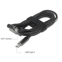 100W USB - C Laptop Power Adapter with Dual E - Mark Chip (4.0 - 1.35mm)