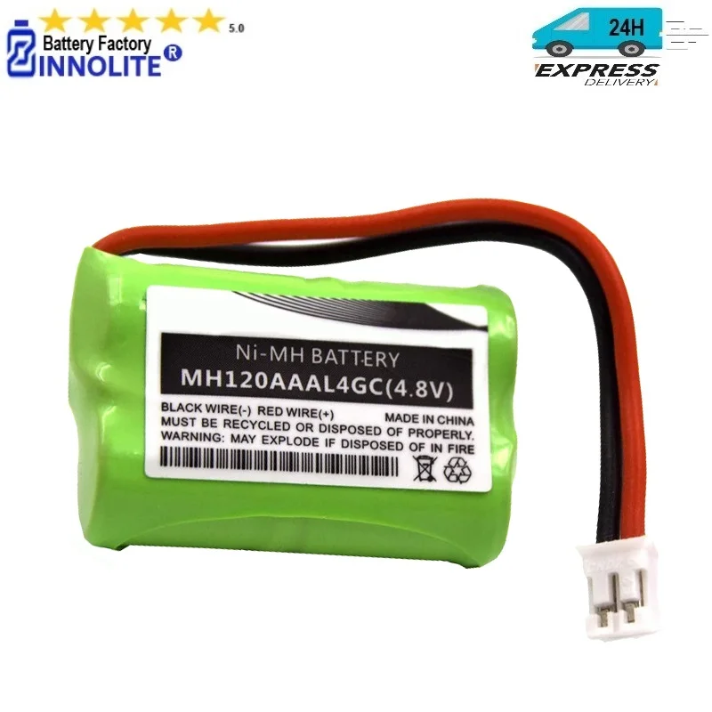 

4.8V Rechargeable Battery for SportDOG SD-350,SD-400,SD-800 SDT00-11907 MH120AAAL4GC(DC-17) , SAC00-15724 Remote Dog Trainer