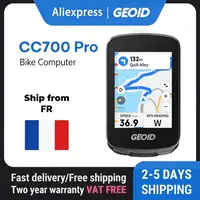 Ordinateur de vélo GPS GEOID CC700 Pro avec écran tactile de 2,8 pouces, compteur de vitesse, navigation mondiale, odomètre pour Strava 1