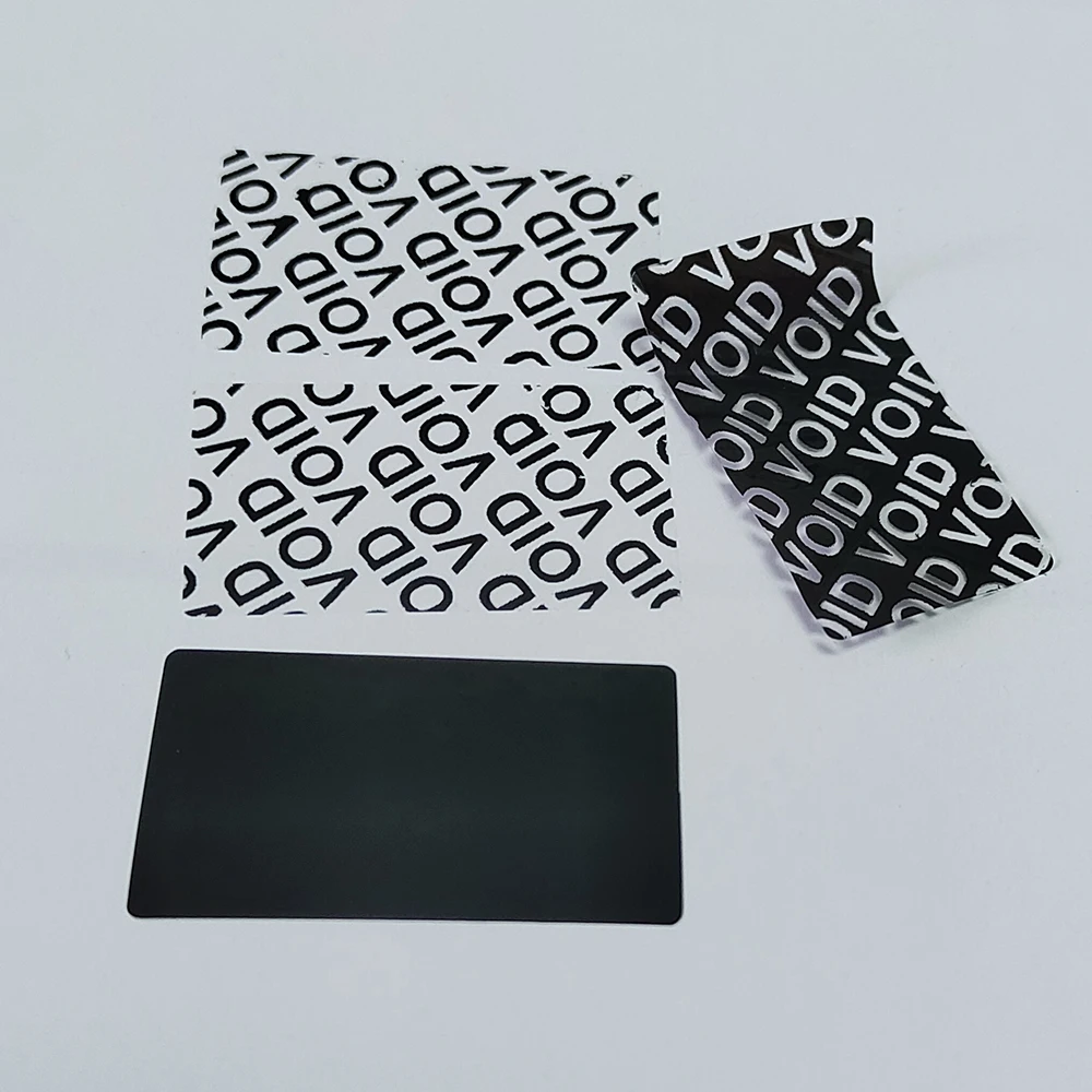 20x10mm or 35x20mm Black Vinyl Security Seal VOID Left If Removed Tamper Evident Removal Proof Package Safety Protection Sticker