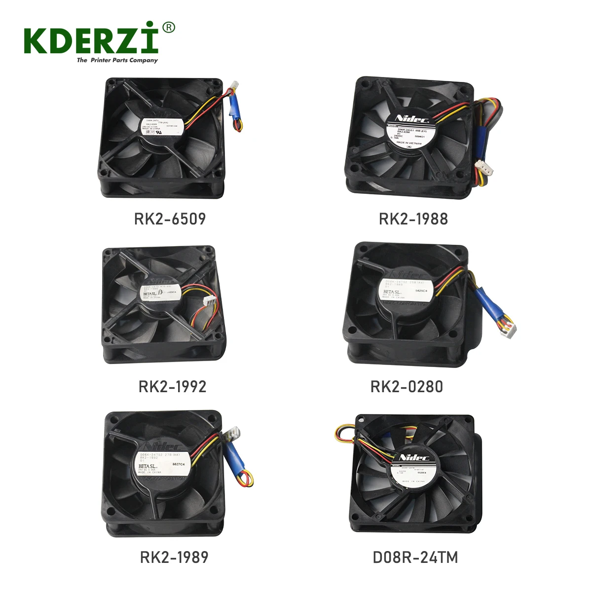 

RK2-3244 RK2-1988 Cooling Fan for HP LaserJet Enterprise MFPM630dn M630n M630f M630z Printer RK2-1992 RK2-0280 RK2-1989 RK2-6509