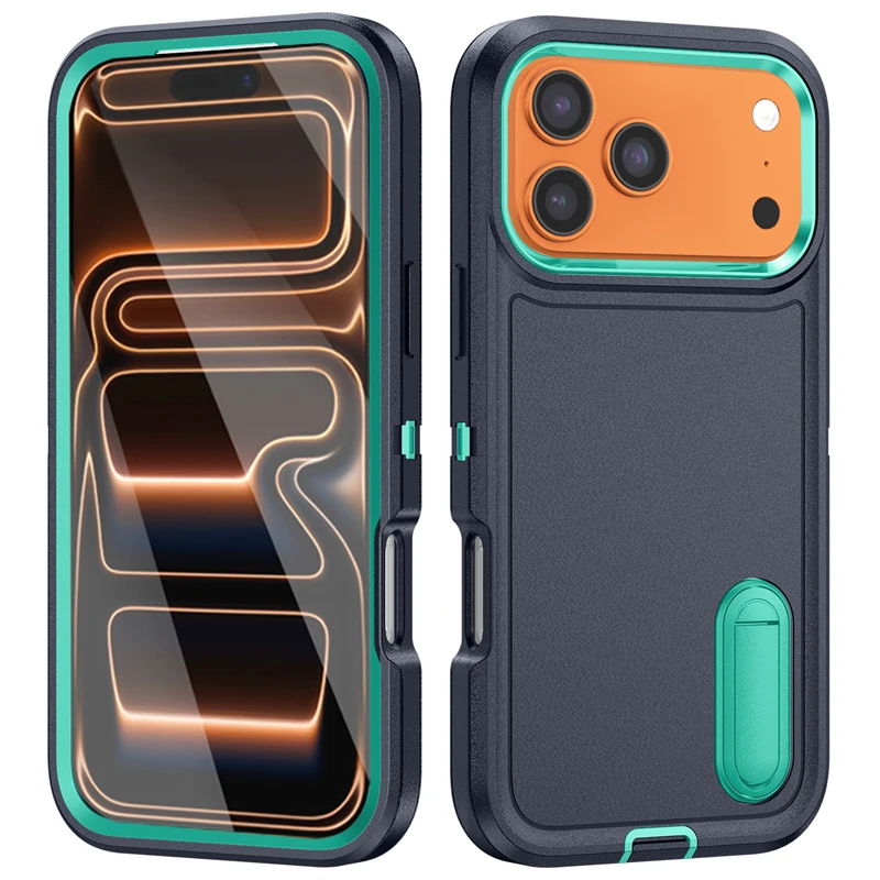Defender Shockproof Invisible Bracket Armor Matte Case Accessories