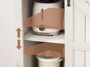 kitchen pantry; buffet cabinet; kitchen and dining room furniture; china cabinet