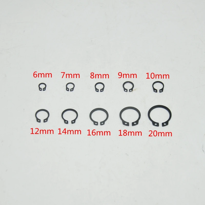 External Snap Ring Assortment Kit Set 325 Pieces 6mm 7mm 8mm 9mm 10mm 12mm 14mm 16mm 18mm 20mm C CLIPS CIRCLIP