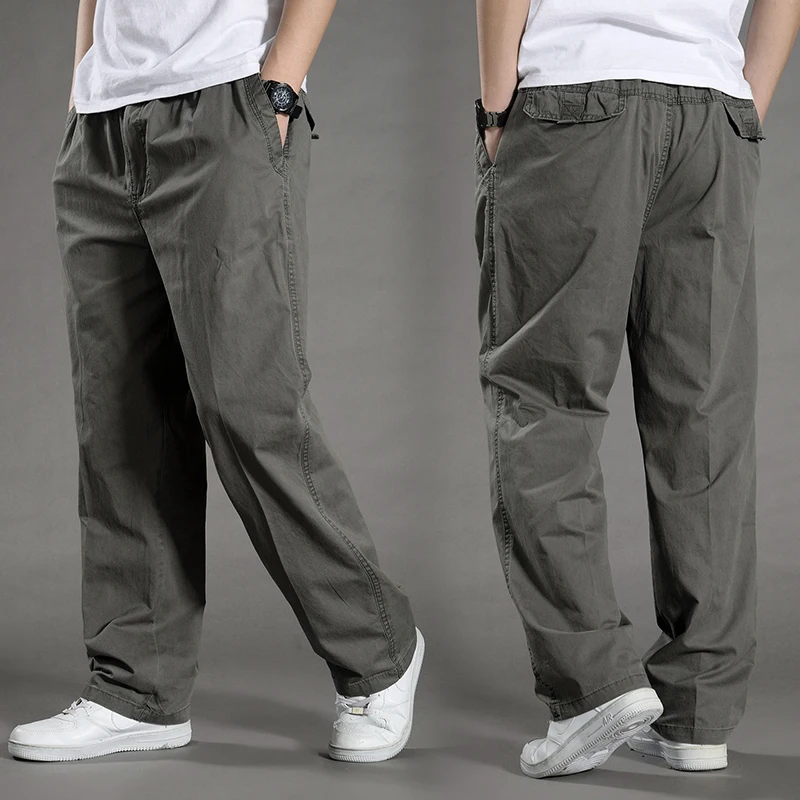 

Overalls Men Tactica Pants Sagging Cotton Pants Men Trousers Sporting Pant Mens Joggers Feet Pants Men's Casual Straight Pants