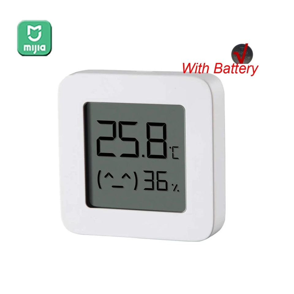 Mijia Bluetooth Thermometer 2 Wireless Smart Electric Digital Hygrometer Mini Humidity Sensor Works with Mijia APP