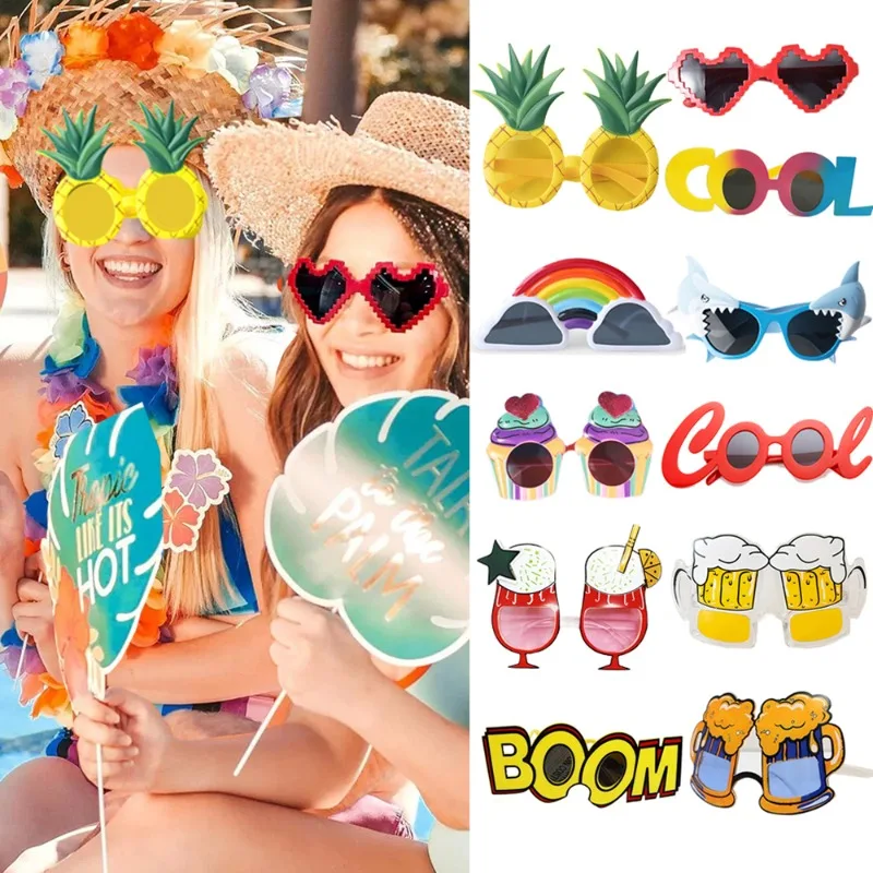 Creative Selfie Glasses Props Fun Birthday Dance Party Supplies Photo Glasses Holidays Accessories Photography Props