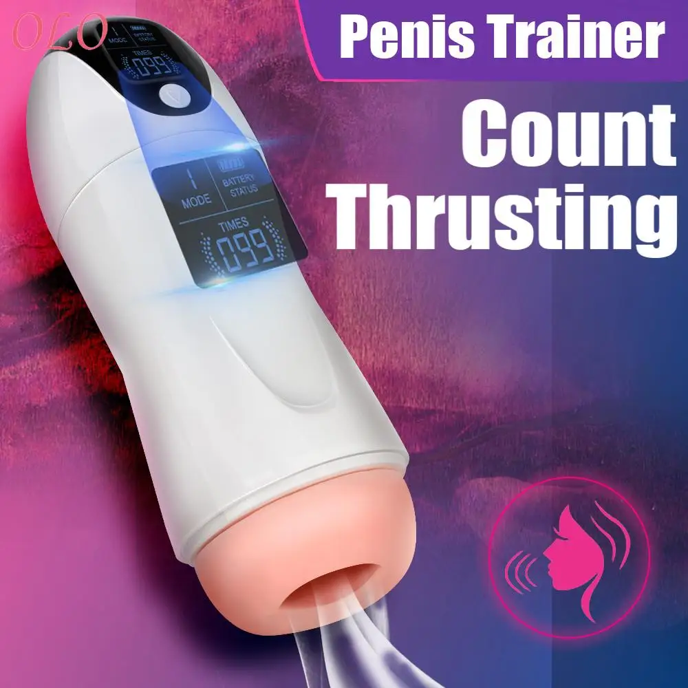 Männlicher Masturbator Penis-trainer Mit 8 Vibrationsmodi_voghion.com