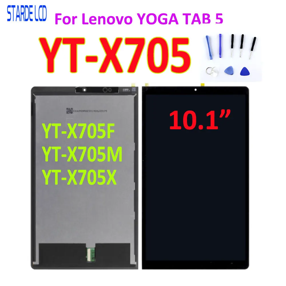 Display Lcd Originale Da 10.1 "Per Lenovo Yoga Tab 5 Smart Tab Yt-X705L Yt-X705X Yt-X705F Lcd Con Gruppo Digitalizzatore Touch Screen