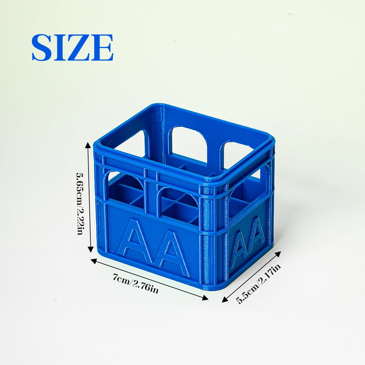 DIY 3D 프린팅 배터리 보관함 맥주 상자 번호 5 AA 번호 없음. 7개의 AAA 배터리 쌓을 수 있는 보관 바구니, 스트레스 해소에 이상적인 장난감