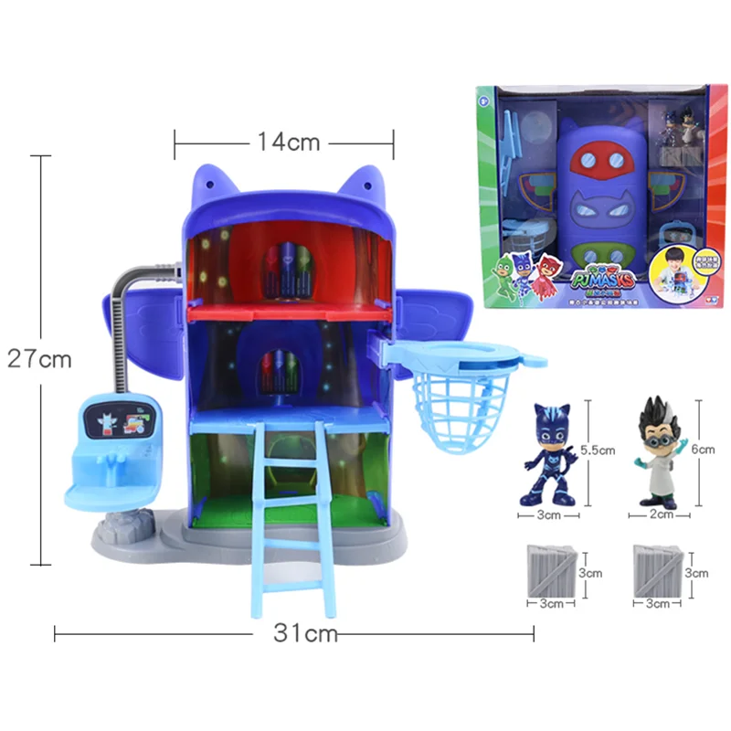 Catboy Owlette Gekko Action Figure Model | Pj Masks Toys Headquarters - -