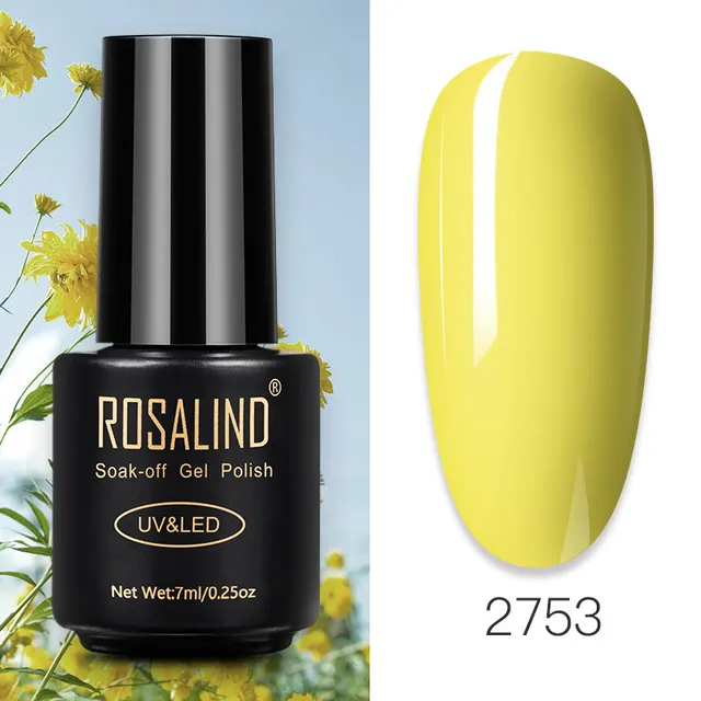 ROSALIND Nail Gel Polish Glitter Series Gel Varnishes All For Manicure Soak Off UV Lamp Nails Art Semi Permanent Gel Polish RA2753