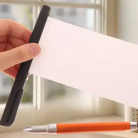 Hidden Writable Pull Paper Pen for Secret Information Easy to Use Tool for Exams And Notes
