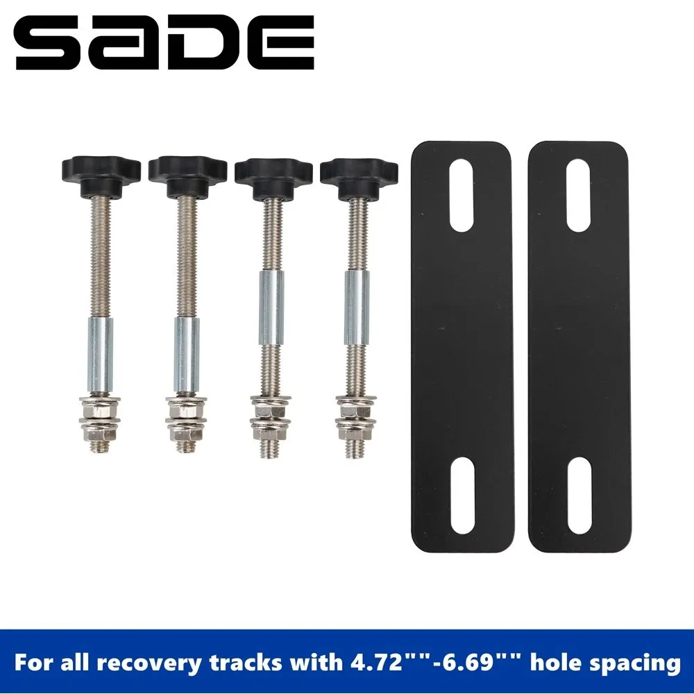 Mounting Pins Kit for Traction Boards Safety Fit All Recovery Tracks 4.72"-6.69" Hole Spacing