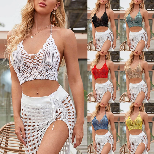 Handmade Crochet Swimsuit Sexy Bikini Swimwear Bathingsuit, Bikinis &  Swimsuits