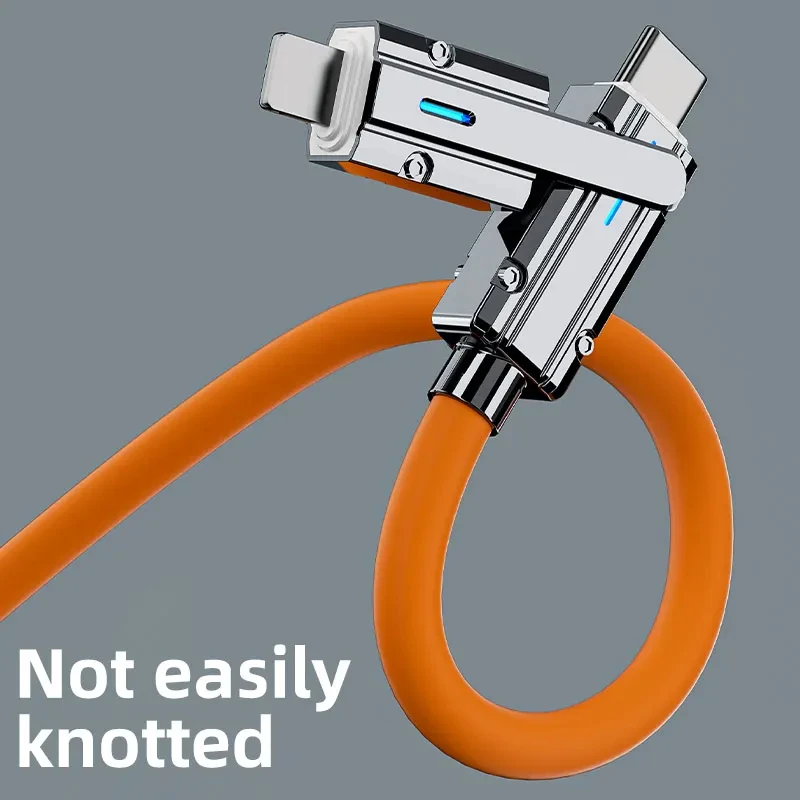 4 In 1 120W USB Type C to Type C IOS Cable 3 IN 1 PD 100W Fast Charging Data Cable for iPhone 11 12 13 14 15 Pro Max Samsung S24 BEST SELLERS