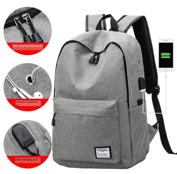 Zaino minimalista alla moda per uomo e donna, zaino versatile, zaino per studenti di grande capacità, borsa da viaggio per computer, lavabile