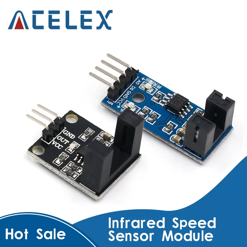 F249 4 PIN Infrared Speed Sensor Module For Arduino/51/AVR/PIC 3.3V 5V ...