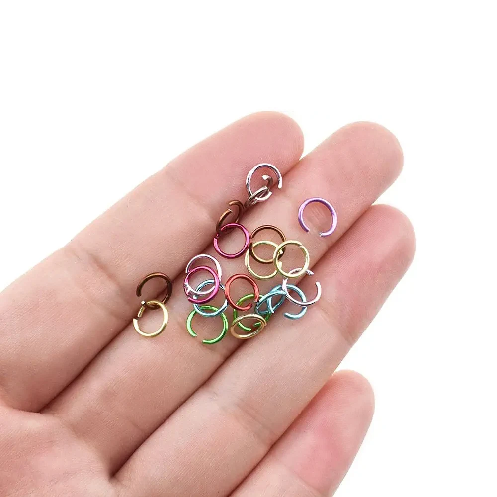 Nail Piercing Charm Dangle Nail Art Decoration Metal Alloy Design Nails Pierced Punk Charms 1080pc Open Ring Nails Art Acessorie 6