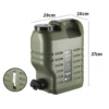 11L/12L/18L/25L Camping Water Container with Faucet Water Bottle Storage Faucet Outdoor Water Bag PE Bucket Drinking 대형물통 5