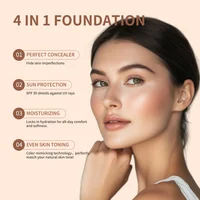 Liquid Foundation White Color Changing Foundation SPF30 Soft Matte Long Lasting Hydrating Makeup Base Concealer CC Cream 30ml 2