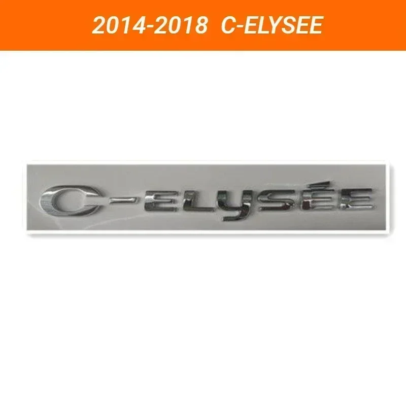 ABS 자동차 스타일링 후면 트렁크 배지 데칼 액세서리, 시트로엥 C-ELYSEE 엠블럼 스티커, 자동차 수정 장식