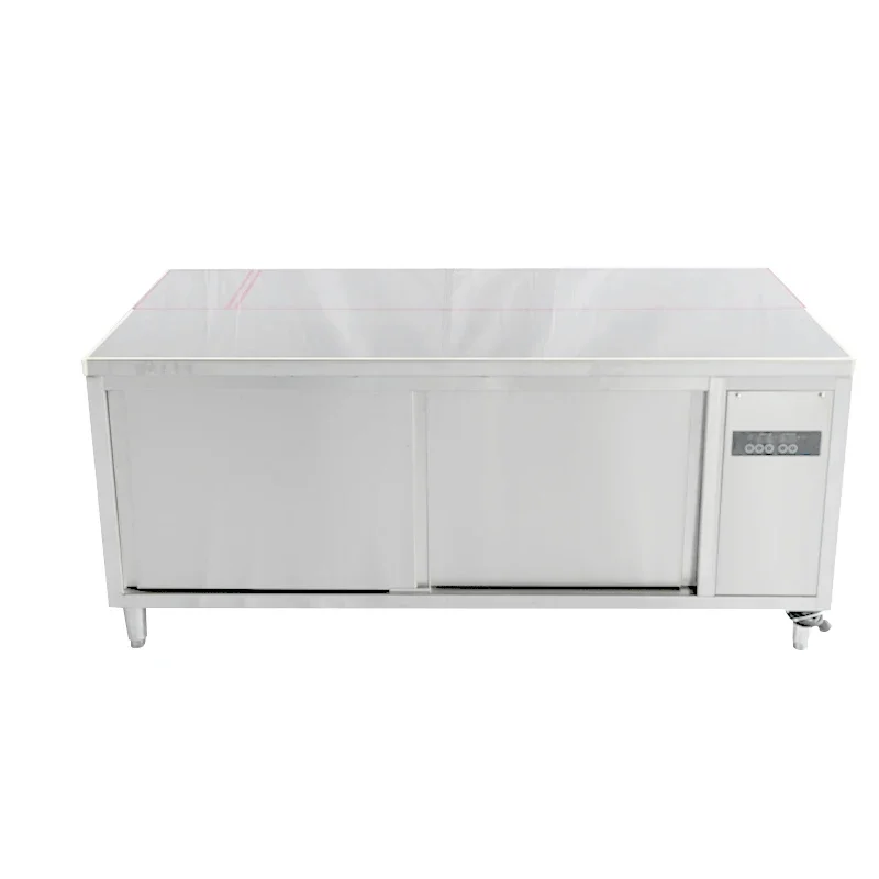 2-Door Plate Warmer Warming Cabinet For Restaurant And Hotel Kitchen Storage Made Of 304 Stainless Steel
