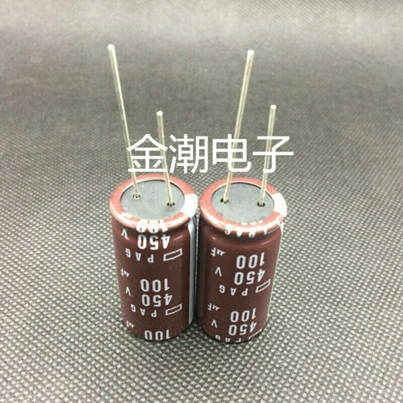 

10 шт., электролитический конденсатор NIPPON PAG, 450 в, 100 мкФ, 18x35 мм