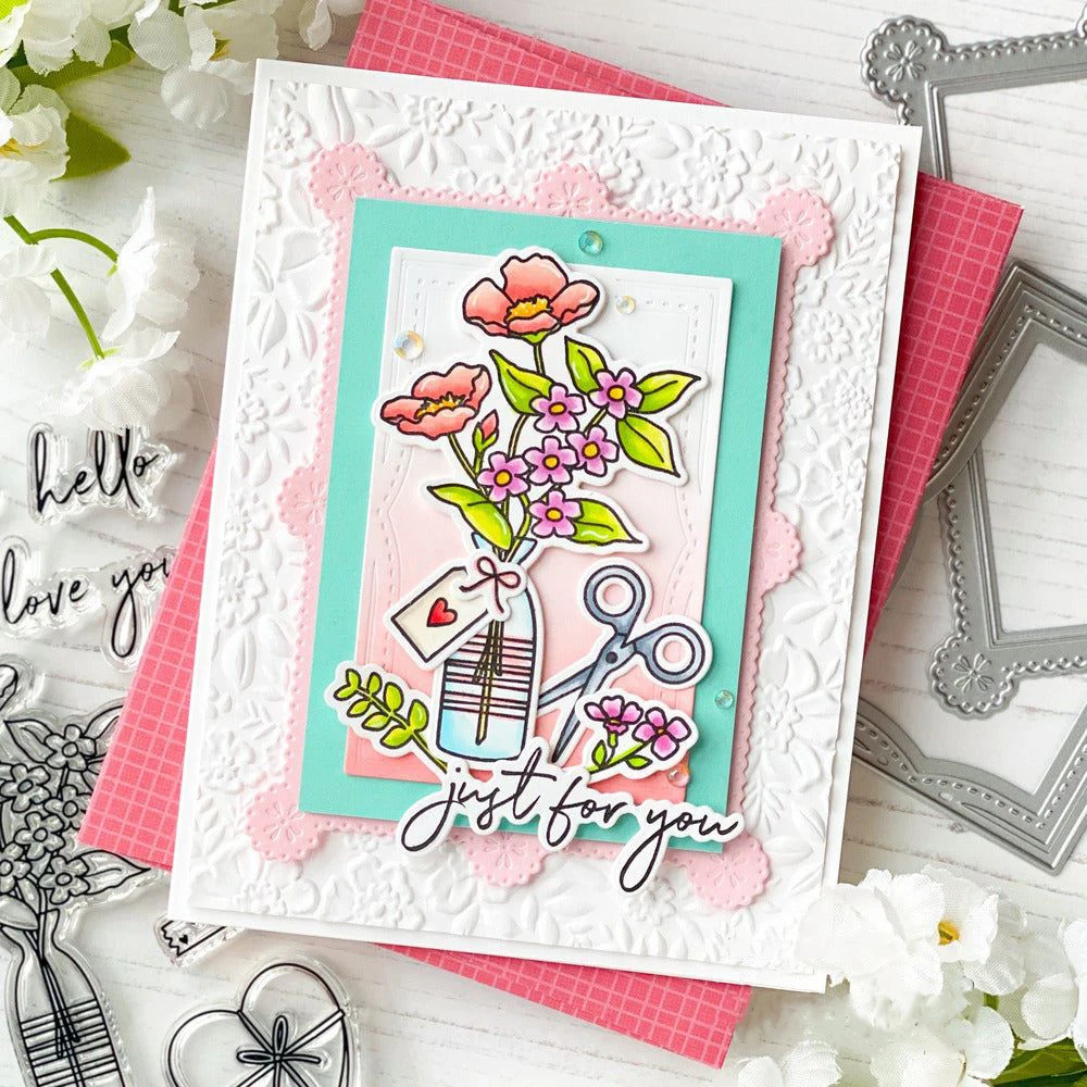 3D Embossing Folder Tree Pine Nut Flower Foliage Spidernet Mixed Design for DIY Adding Texture Paper Card Craft Making