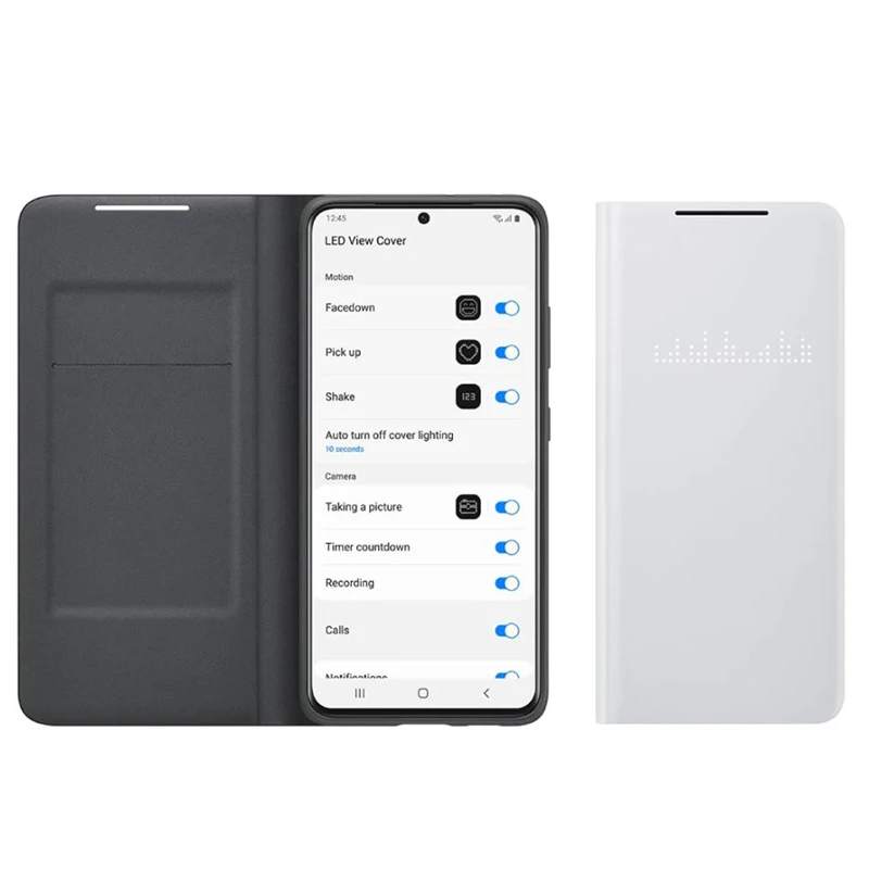 For Samsung Smart LED View Cover For Galaxy S21 S21+ S21 Ultra S21Ultra SM-G998B SM-G996B SM-G991B LED Cover