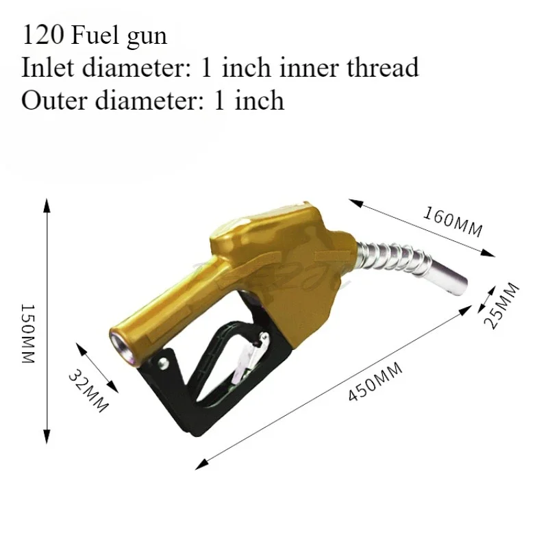 120 Caliber One Inch Fueling Tool Suitable for Diesel Gasoline High Flow Caliber Refueling Machine Accessories