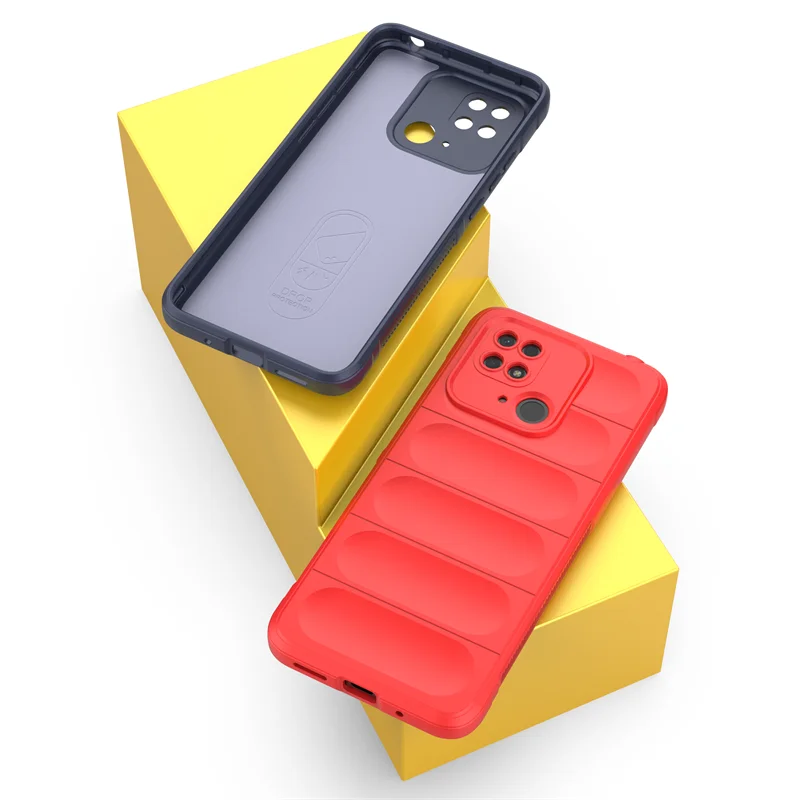 Cover GOGME Per Xiaomi Redmi 10C – TPU Morbido Trasparente Effetto Sfumato Rosa/Viola – Antiurto Con Angoli Rinforzati