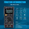 WINAPEX ET8104 Digital Handheld Multimeter Auto-Range Multifunction Tester NCV AC/DC Voltage Current Resistance Temperature Tool 1