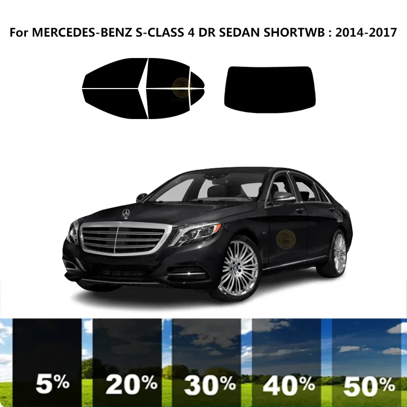 

Precut nanoceramics car UV Window Tint Kit Automotive Window Film For MERCEDES-BENZ S-CLASS 4 DR SEDAN SHORTWB 2014-2017