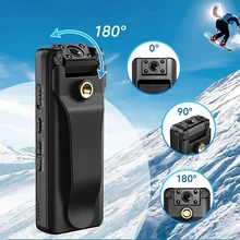 A22 Small Body Worn Camera HD 1080P Camcorder Recording Infrared LCD Screen DVR DV Audio Video Record Support 128GB TF Card