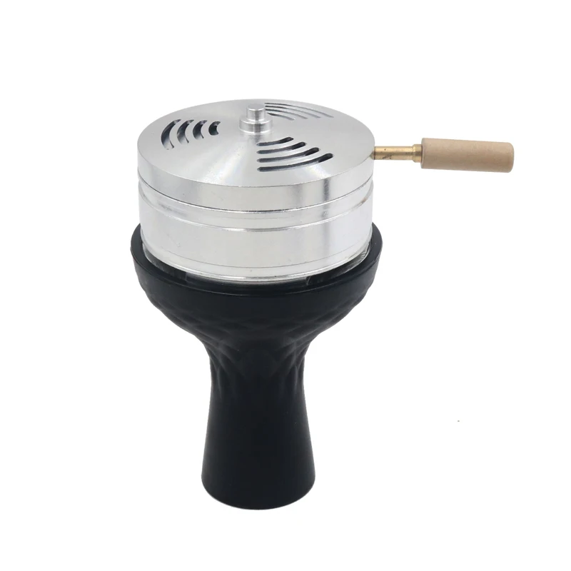 Hookah Accessories Hookah Holder SY Single Holes Black Silicone Tobacco Bowl Shisha Hookah Nargile Sheesha Narguile Chicha Holder Smoking Accessories Vattenpipa
