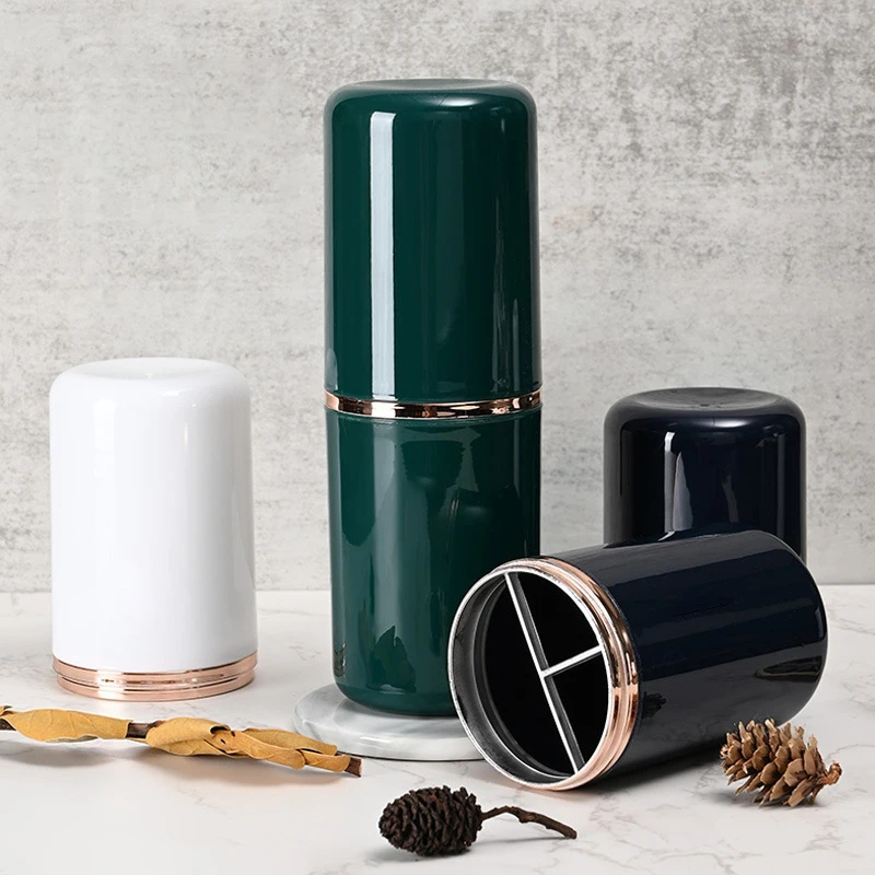Toiletries New Creative Travel Portable Toothbrush Cup Bathroom Toothpaste Holder Storage Case Box Organizer_voghion.com