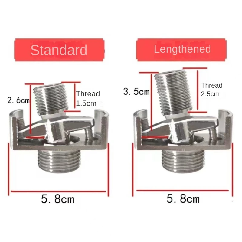 Faucet Accessories Universal curved foot shower faucet installation accessories lengthened adjustable angle shower valve universal curved foot