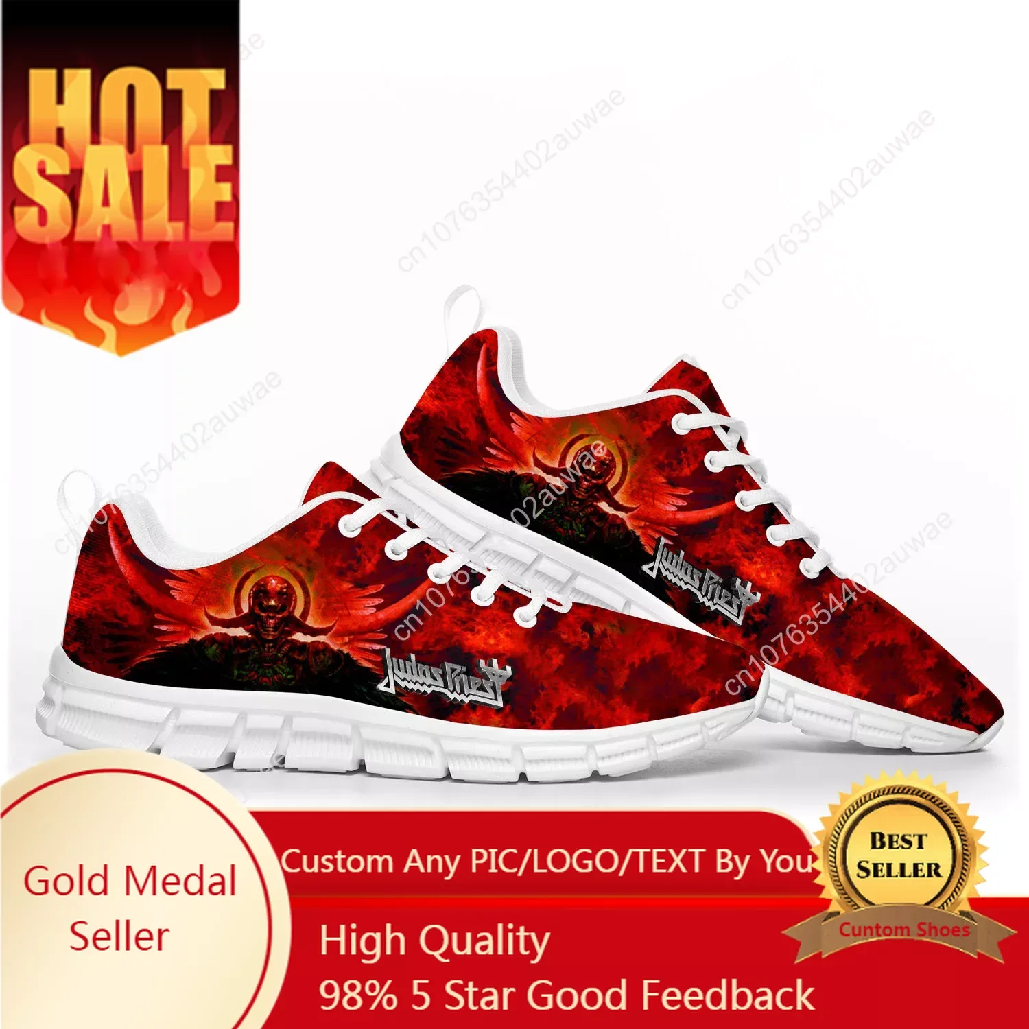 

Judas Priest Heavy Metal Rock Band Sports Shoes Mens Womens Teenager Children Sneakers Casual Custom High Quality Couple Shoes