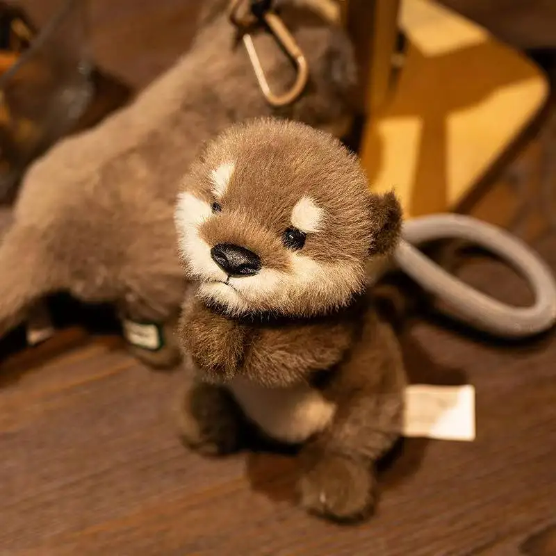 River Otter Plush Toy, Realistic Stuffed Animal, Lifelike, Stuffed Otter, Soft, Toy, Educational